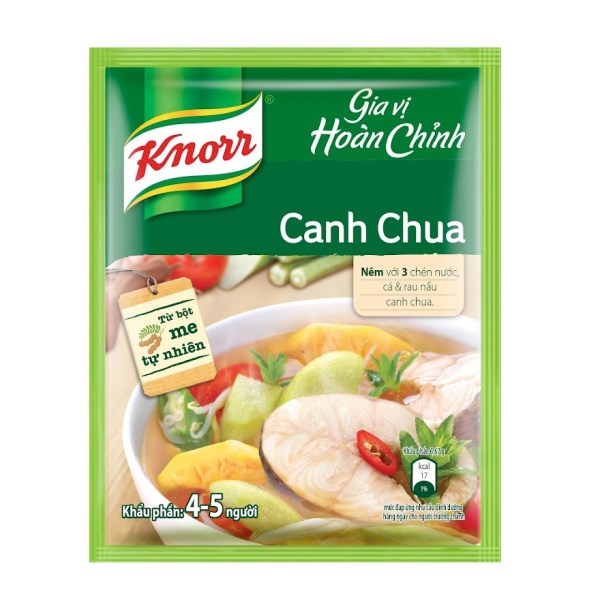 Gia vị hoàn chỉnh Knorr canh chua - Hóa Mỹ Phẩm Hưng Phú Phát - Công Ty TNHH Hưng Phú Phát